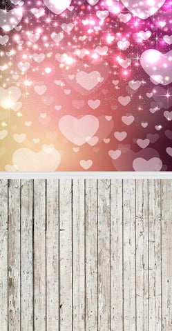 Romantic Valentine's Day Love Heart Photography Backdrop F-2966