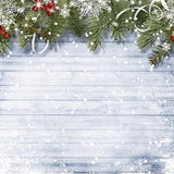 Copo de Nieve de Navidad Pared de Madera Telón de Fondo de Decoración para Fotografía G-519
