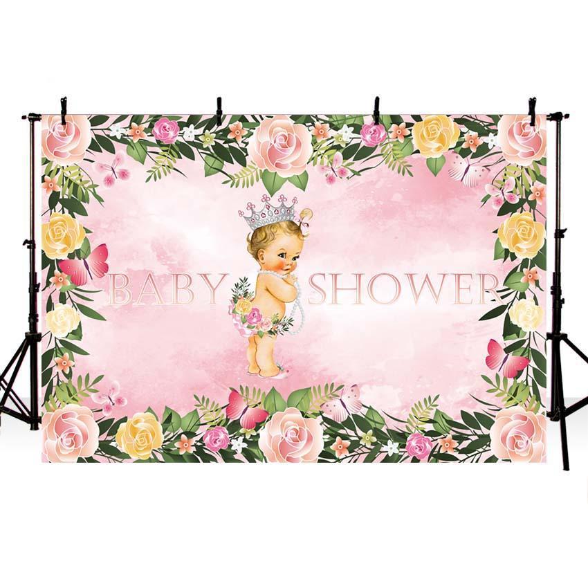 Baby Show Backgrounds Girl Backdrop Pink Backdrops G-722