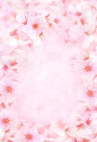 Patterned Backdrops Flowers Background Pink Backdrop S-3002