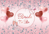 Pink Bridal Shower Photo Booth Bakckdrop