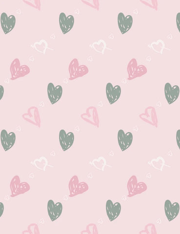 Valentine  Love Hearts  Backdrop for Photo Booth VAT-34