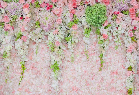 Beautiful Flower Decor Backdrop for Party Wedding Ceremony