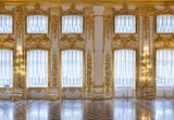 Castillo Dorado Interior Lujoso de Palacio Telón de Fondo de Fotografía MR-2174