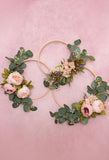 Flower Hoop Baby Pink Photography Backdrop