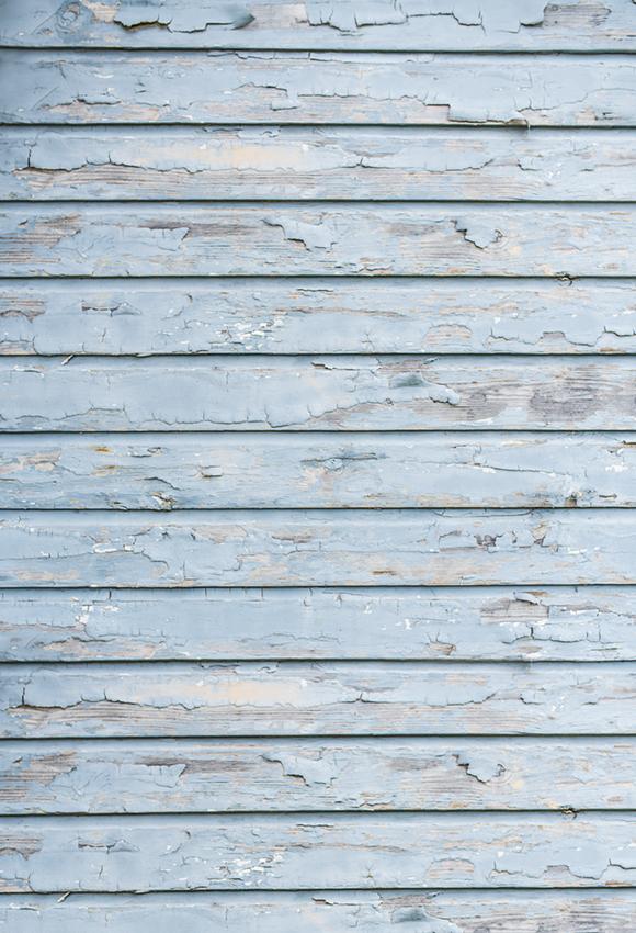 Blue Weathered Wood Texture Photography Backdrop