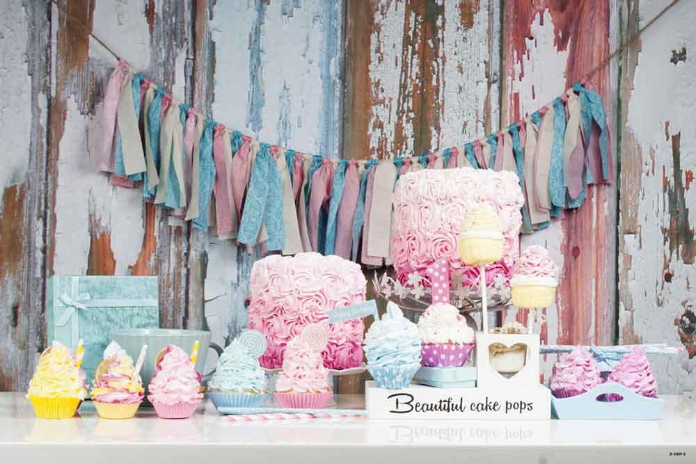 Kid Backdrops Candy & Food Backdrops Birthday Background CM-D-2409-E