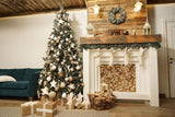 Christmas Tree Decoration Fireplace Backdrop Studio Props DBD-19302