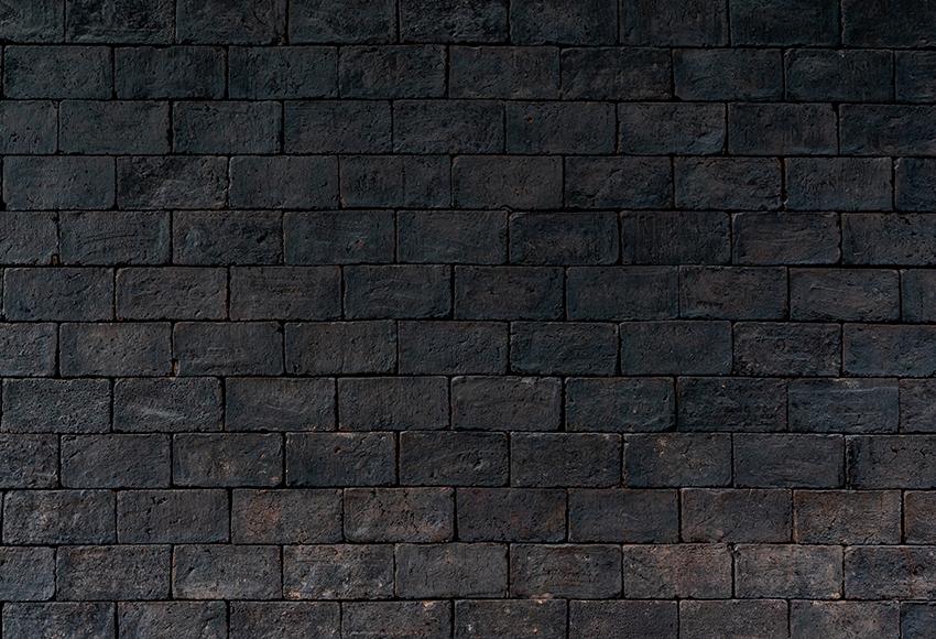 Black Brick Wall Rough Texture Backdrop for Photo Booth D130