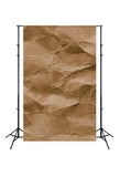 Abstarct Photo Backdrop Brown Wrinkled Paper Background D188