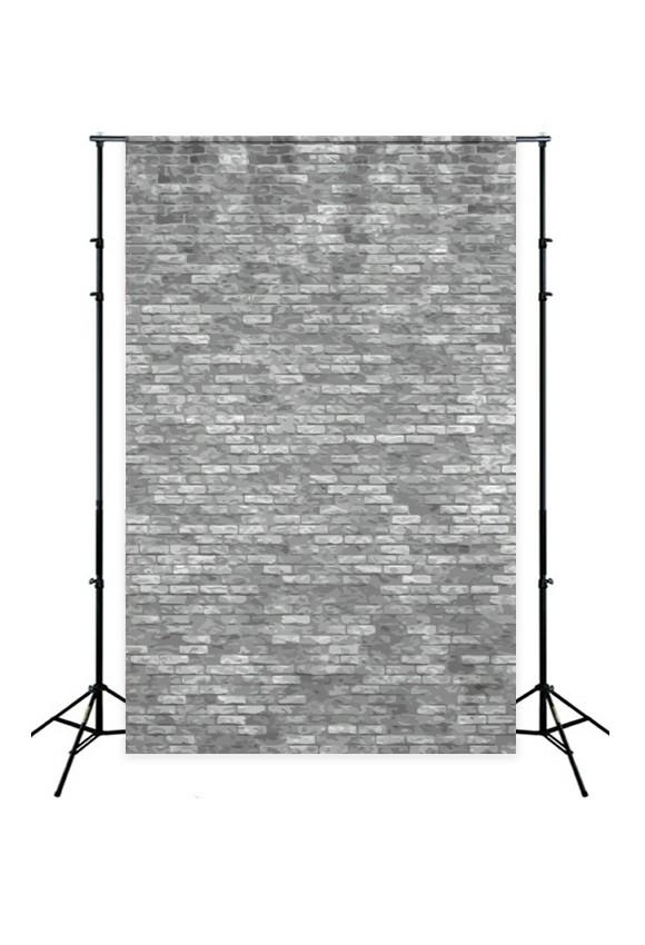 Grey Blurred Brick Wall Texture Backdrop for Photo Booths D-247