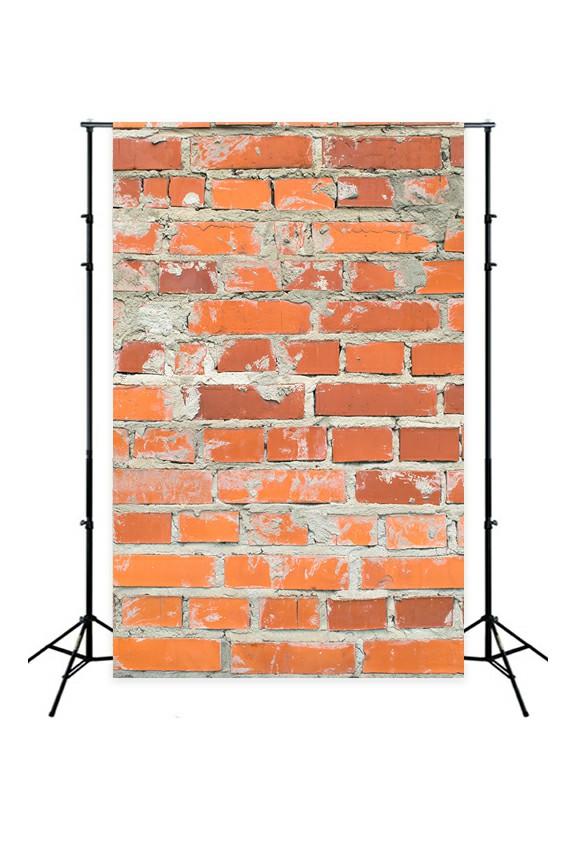 Brick Wall Vinatge Red Brown Texture Backdrop for Photography D-254