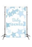 Blue Stars Baby Shower Newborn Photography Backdrop D259