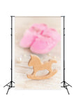 Newborn Girl Baby Shower Backdrop for Photography D264