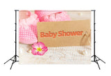 Girl Baby Shower Decorations Little Shoes Hobbyhorse Backdrop for Photography D269