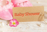 Girl Baby Shower Decorations Little Shoes Hobbyhorse Backdrop for Photography D269