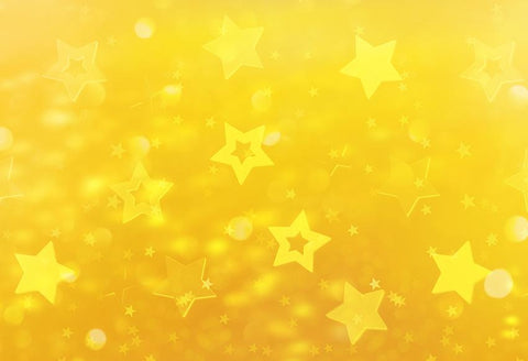 Baby Shower Decorations Yellow Stars Bokeh Backdrop for Photo D303