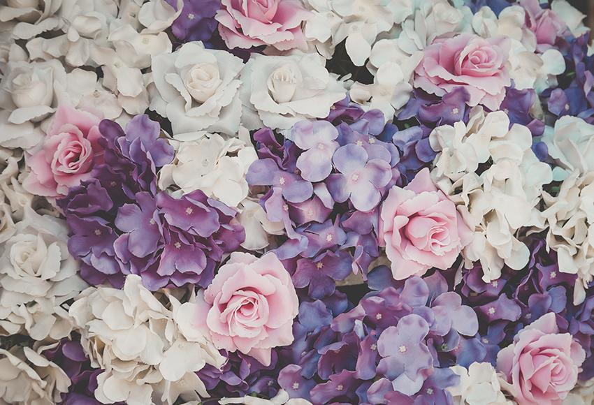 Beautiful Bouquet Flowers Backdrop for Party Photography D333