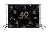 40th Birthday Photography Backdrop for Party Decoration D358