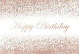 Champagne Happy Birthday Customize Photography Backdrop D609