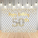 Feliz 50 Cumpleaños Fiesta Personalizar Telón de Fondo D704