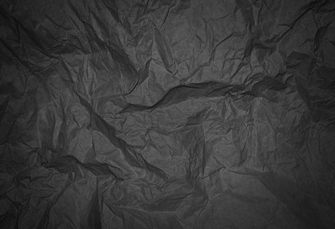 Abstarct Backdrop Black Crumpled Sheet Paper with Vignetting D76