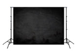 Abstract Chalk Rubbed Out Blackboard Black Grunge Texture with Copyspace