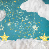 Twinkling-Estrellas-nubes-cumpleaños-dibujos-animados-telón-de-fondo-D922