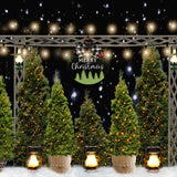 Fondo de decoración de árbol de Navidad de carretera D971