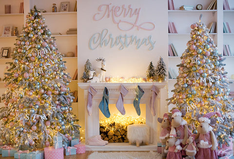 Feliz Navidad Stocks Decoración Telón de fondo D981