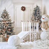 Árbol de Navidad Muñeco de nieve Photo Studio Telón de fondo D986