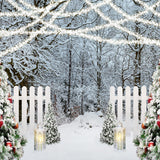 Frozen Forest Light Strings Fondo navideño D990