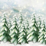 Fondo de fotografía de árbol de abeto de invierno de nieve D997