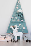 Christmas Decorations Elk Xmas Tree Backdrop for Photography DBD-19412