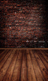 Red Old Brick Wall Backdrop for Party Photography F-1591