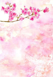 Watercolor Spring Flower Backdrop for Photography F-2368