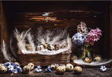 Easter Eggs Basket Backdrop for Photo Shoot F-2377