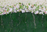 Flowers Green Leaves Curtain Backdrop for Photo Booths F-2405