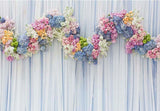 Flower Curtain Decoration Backdrop for Photo Booths F-2421