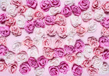 Red Pink Flowers Party Decotation Photo Backdrop F-2434