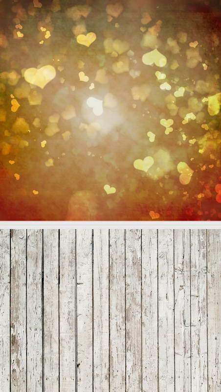Valentine's Day Backdrop Love Heart Photography Background F-2952