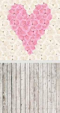 Flower Love Heart Photography Backdrop F-2962