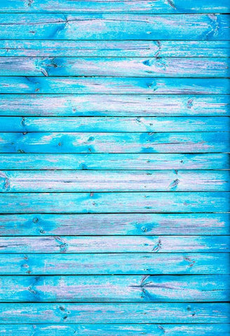 Telones de Fondo Azul de Madera de Arte de Fotos Floor-143