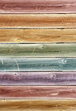 Artístico Arco Iris Telones de Fondo de Madera Coloreada de Fotos Floor -154