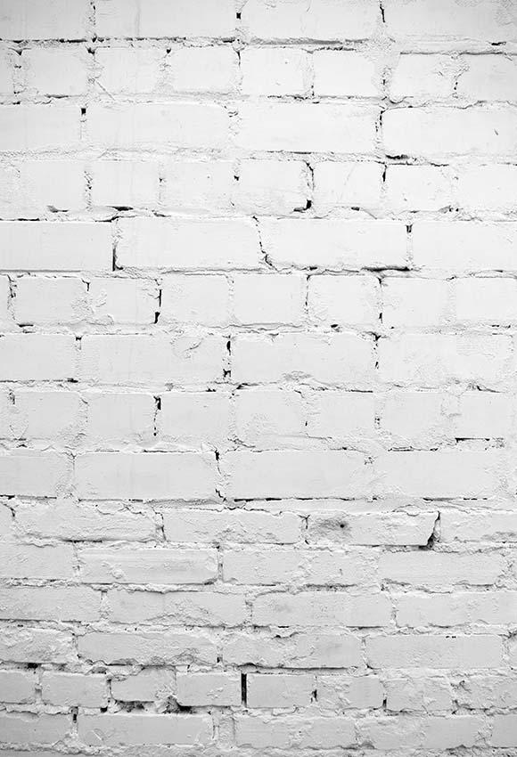 White Brick Wall Photo Backdrop for Party Decorations F-374