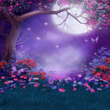 Telón de Fondo de Flor de Luna Nocturna para Fotografía G-021