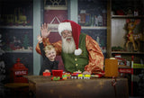 Navidad Papá Noel Telón de Fondo de Fotografía de Taller Fondo de Fotos de Niños G-024