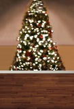 Glitter Christmas Tree Wood Photography Backdrop  G-025