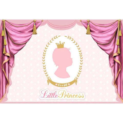 Baby Show Backdrop Girl Background Pink Backdrop G-129