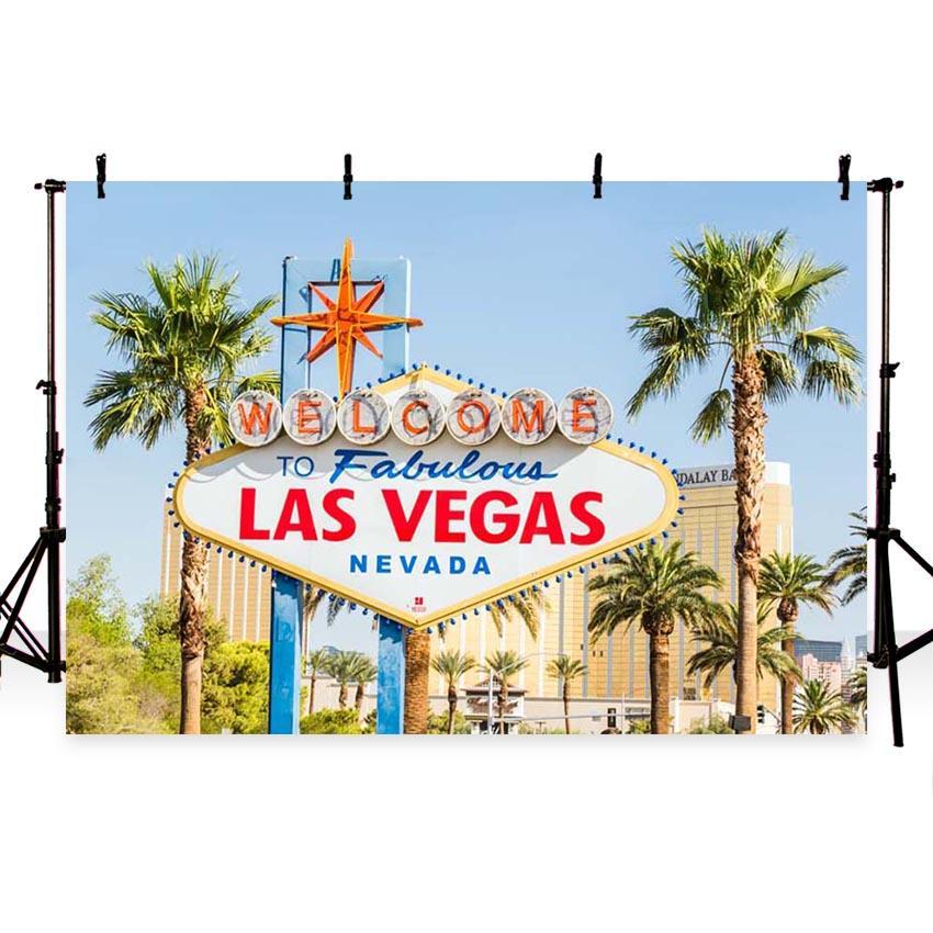 Beautiful Las Vegas City Scenery Photo Booth Backdrop G-166